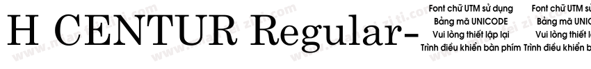 H CENTUR Regular字体转换